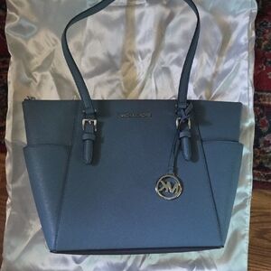 Michael Kors Slate Blue Tote Bag